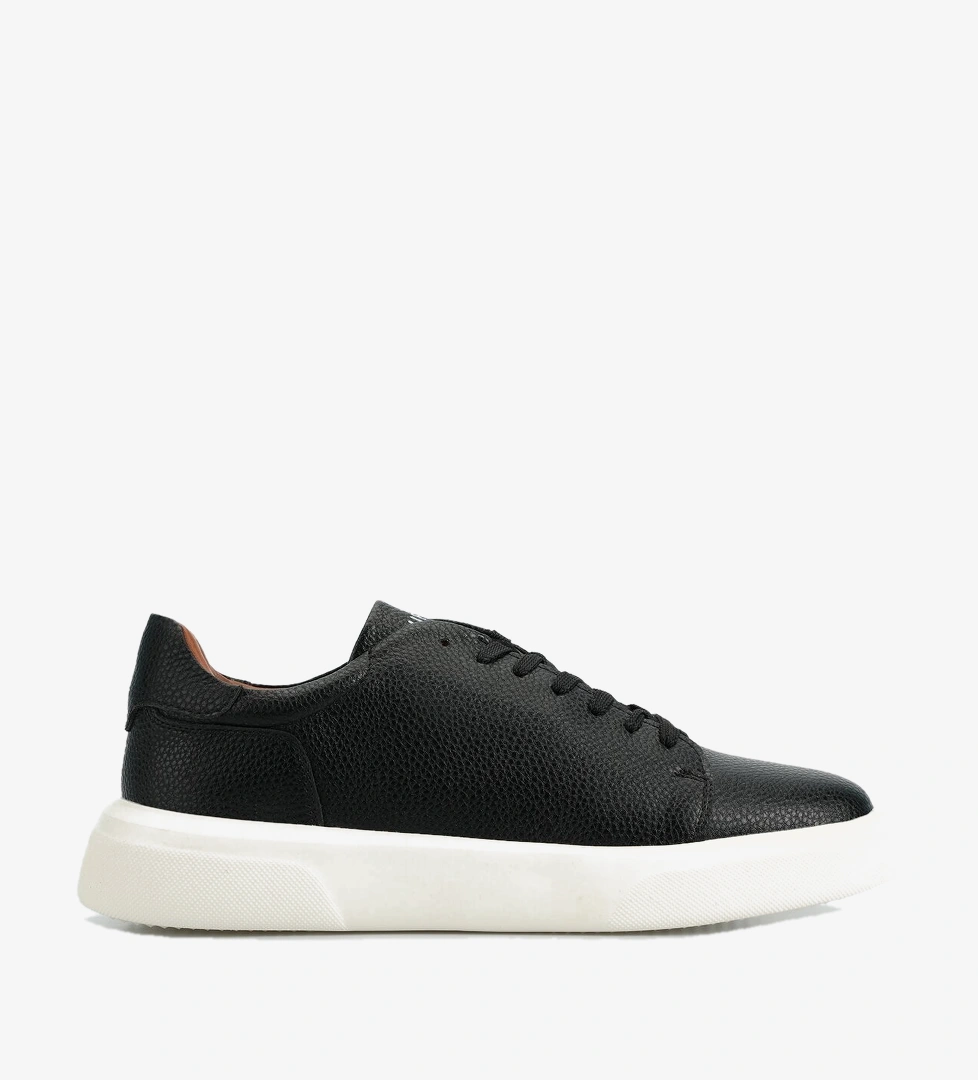 Tommy Siyah Deri Erkek Sneaker