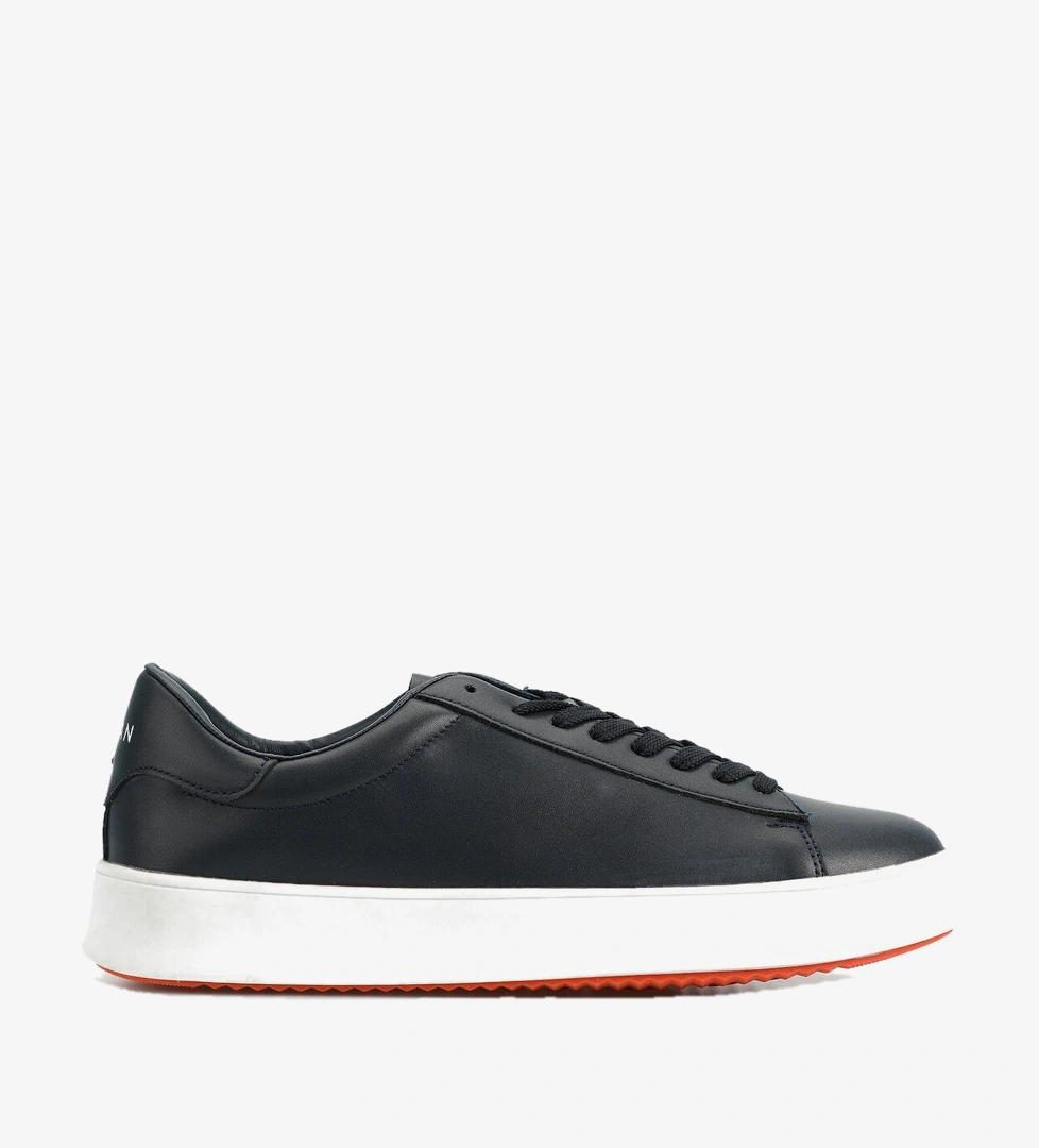 ANTON Lacivert Deri Erkek Sneaker