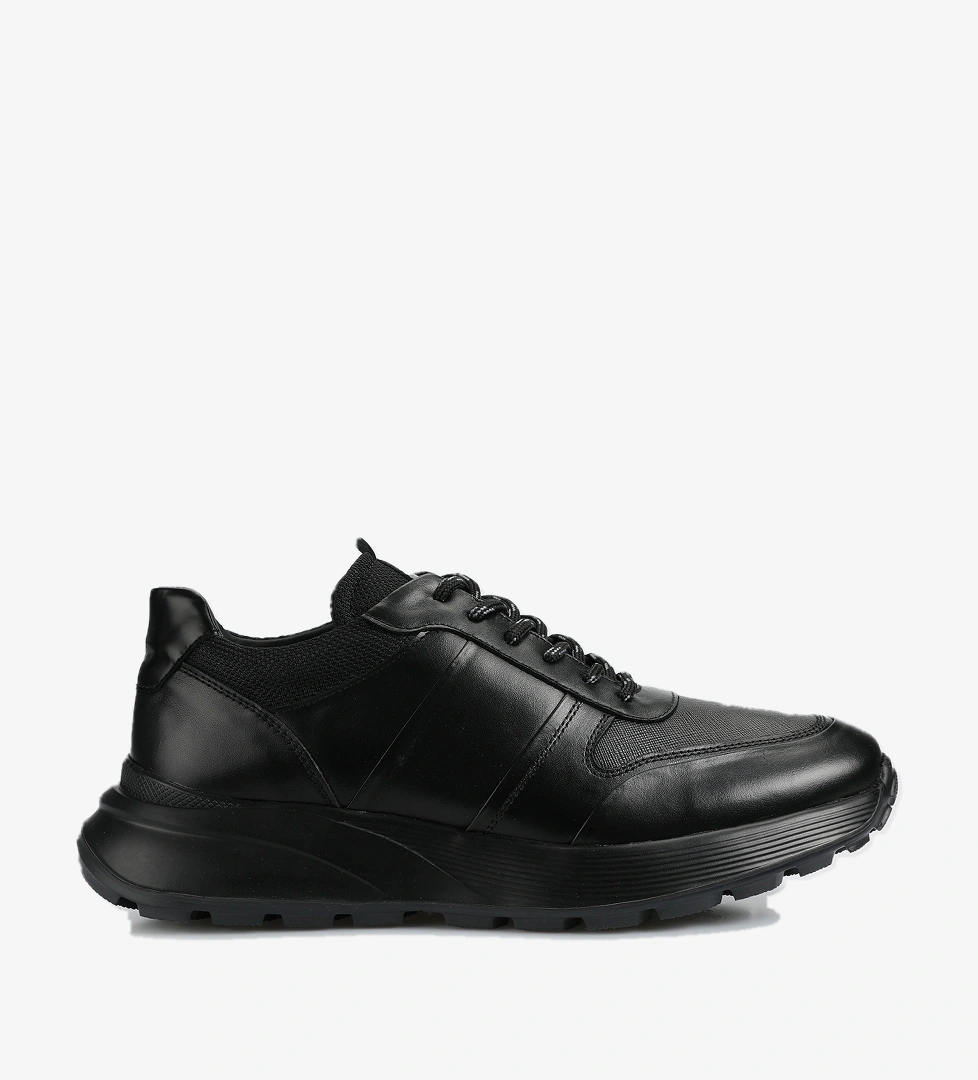 Siyah Deri Erkek Ayakkabı - Görsel 1