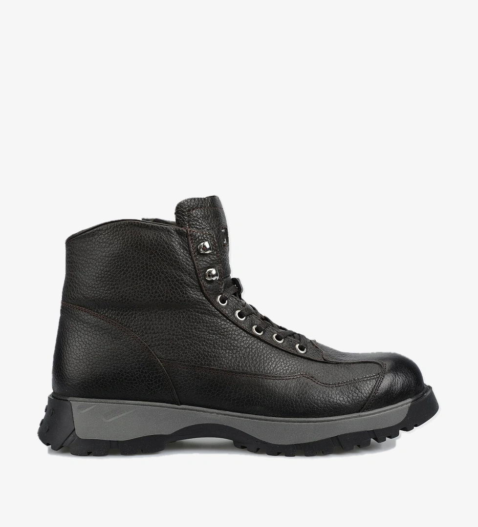 Kahve Deri Erkek Bot - Görsel 1