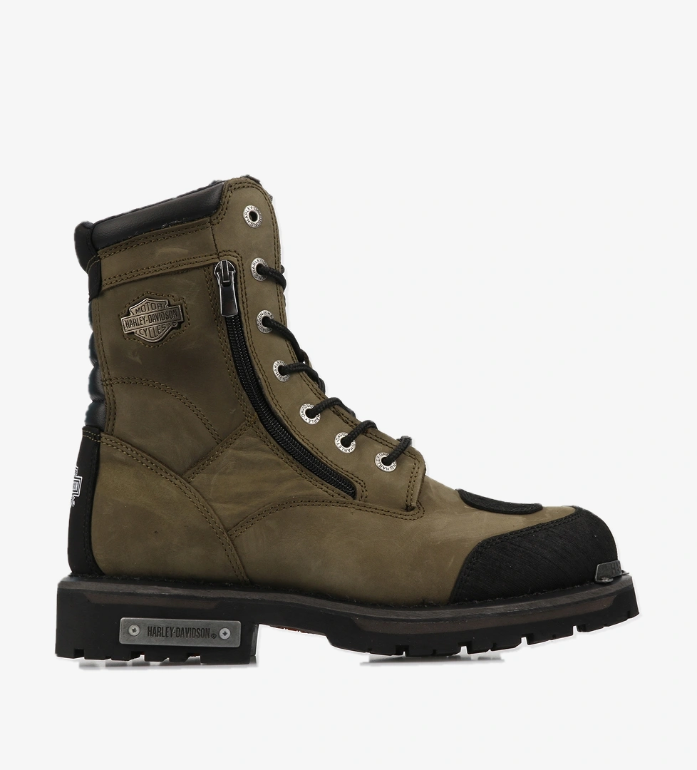 Harley Davidson Riddick Crazy Yeşil Erkek Deri Asker Botu 025M100552-O05 model görseli