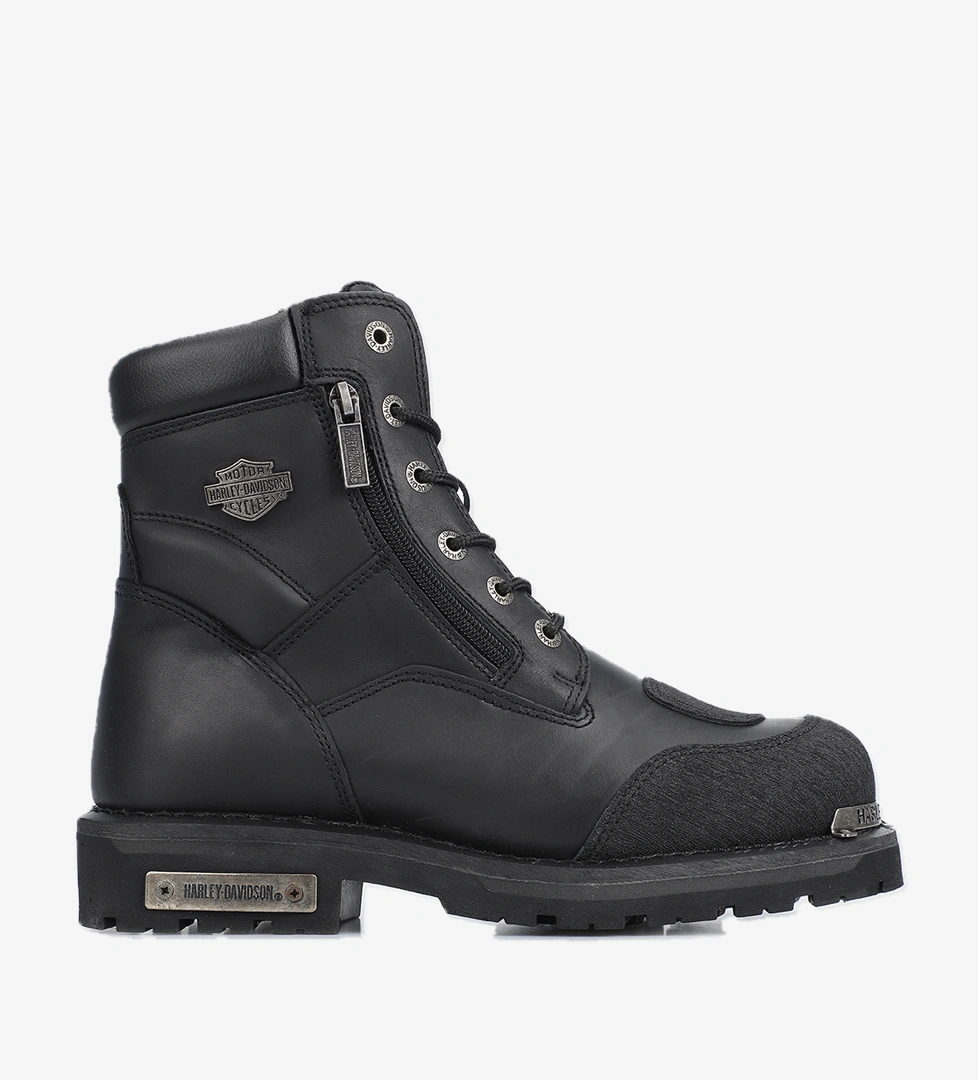 Harley Davidson Renshaw Siyah Yağlı Deri Erkek Asker Botu CMM0600AW21 model görseli