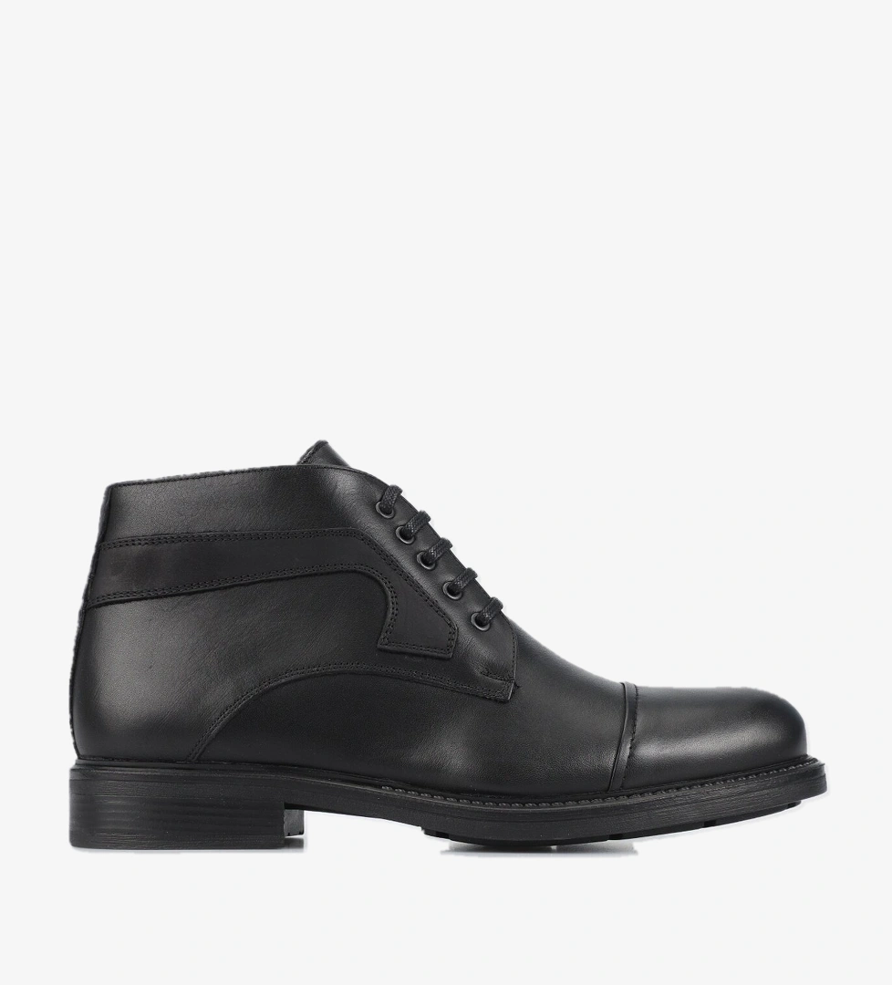Siyah Deri Erkek Bot - Görsel 1