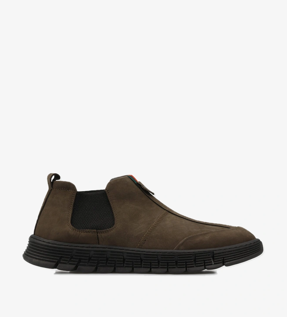 Gri Deri Erkek Bot - Görsel 1