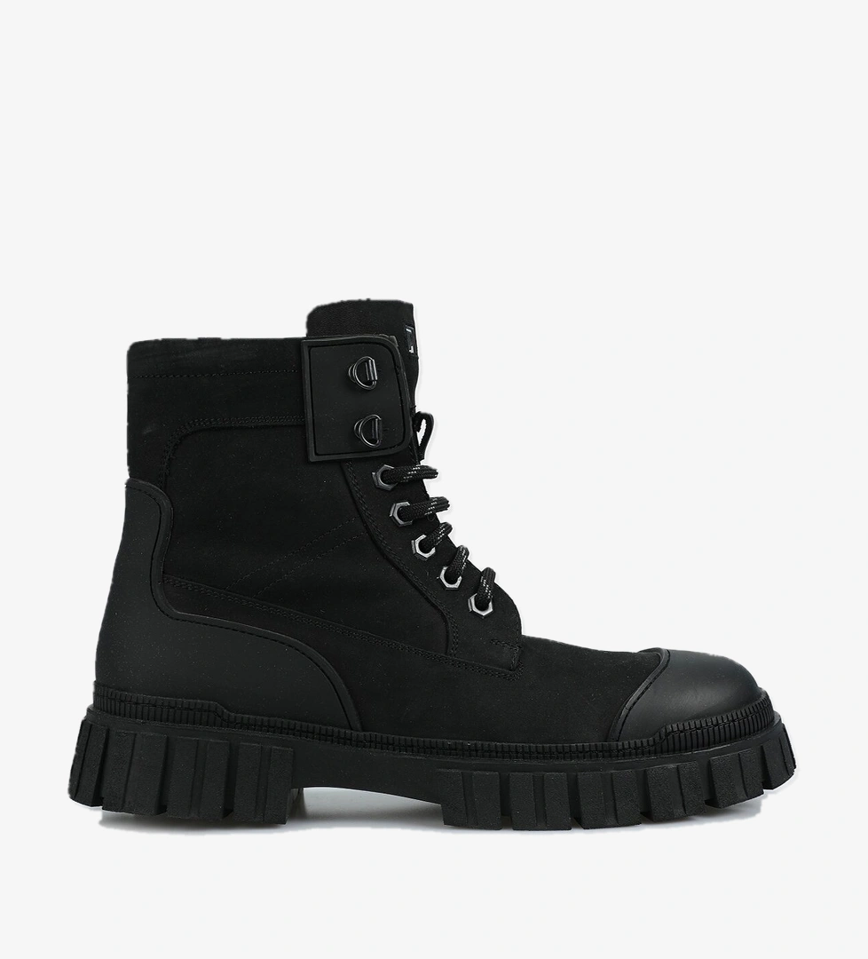 Siyah Deri Erkek Bot - Görsel 1