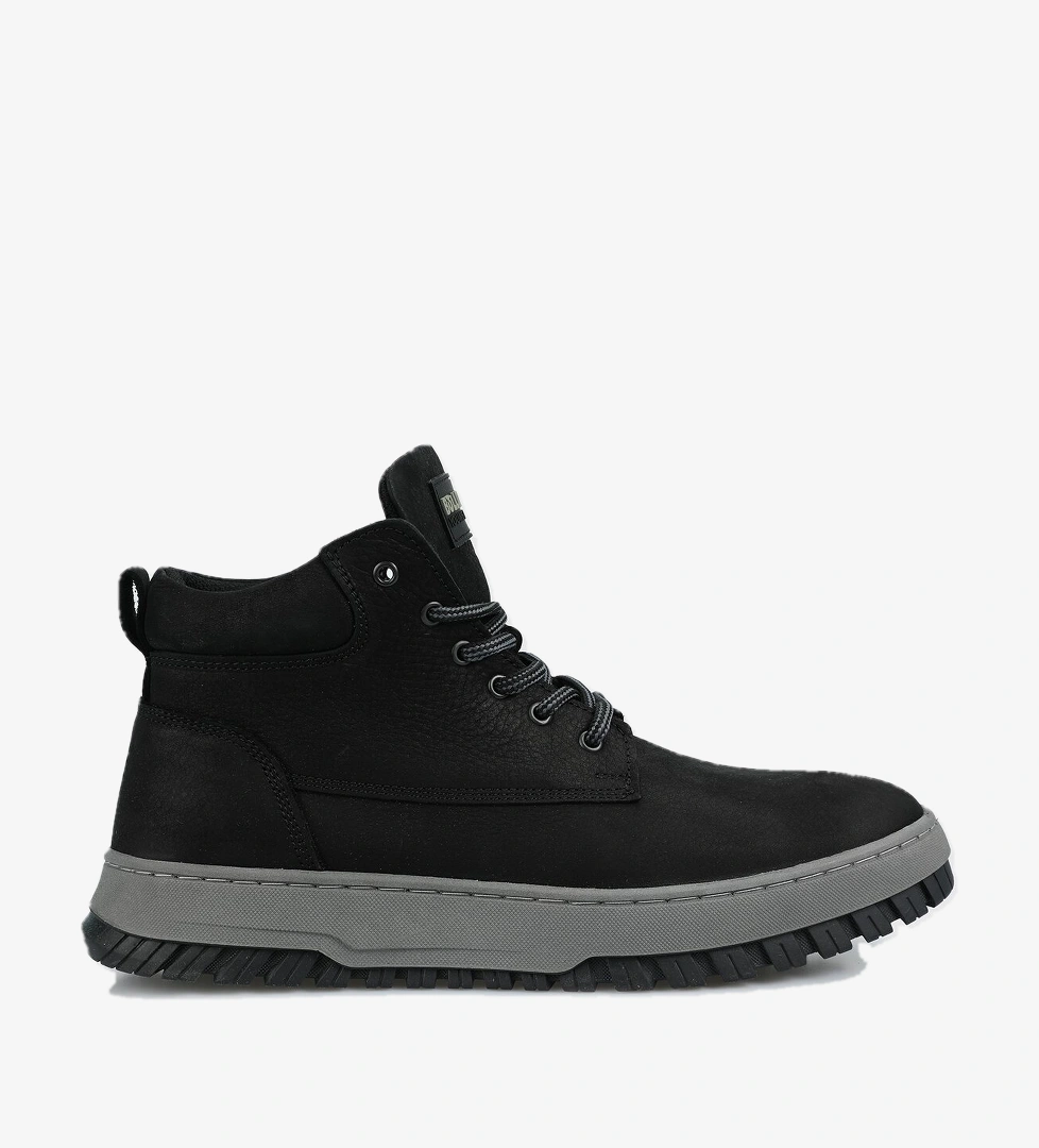 Siyah Deri Erkek Bot - Görsel 1