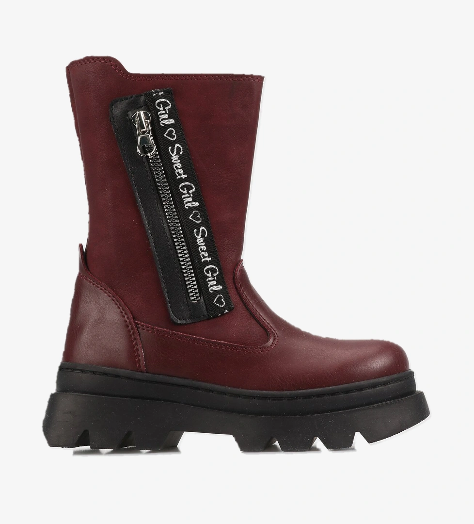 Bordo Kız Çocuk Bot - Görsel 1