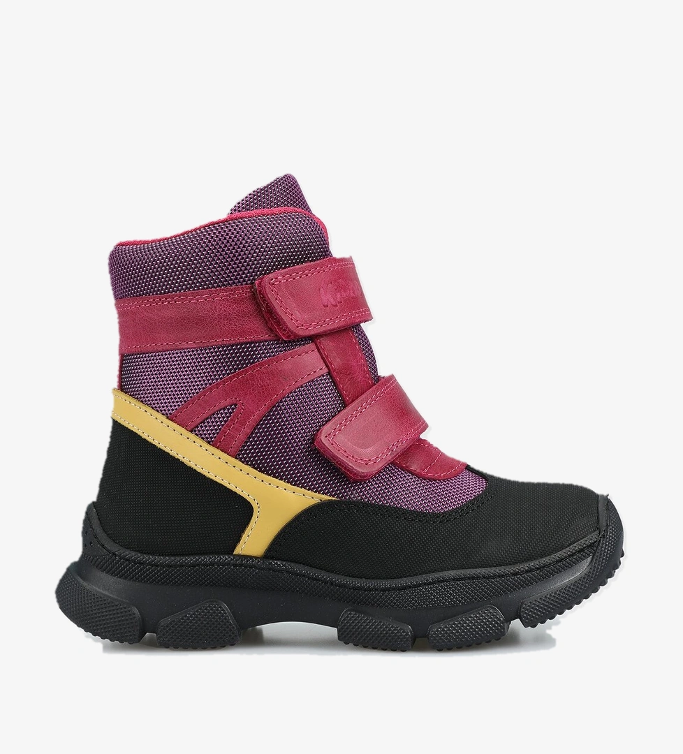 Fuşya Deri Kız Çocuk Bot - Görsel 1