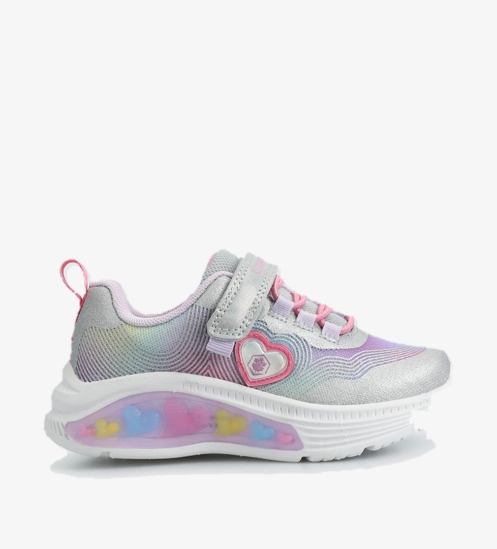 Wavy Lila Deri Kız Çocuk Sneaker - Görsel 1