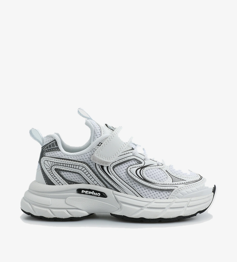 Beyaz-Siyah Erkek Çocuk Sneaker - Görsel 1