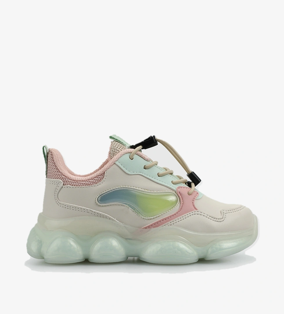 Krem Kız Çocuk Sneaker - Görsel 1