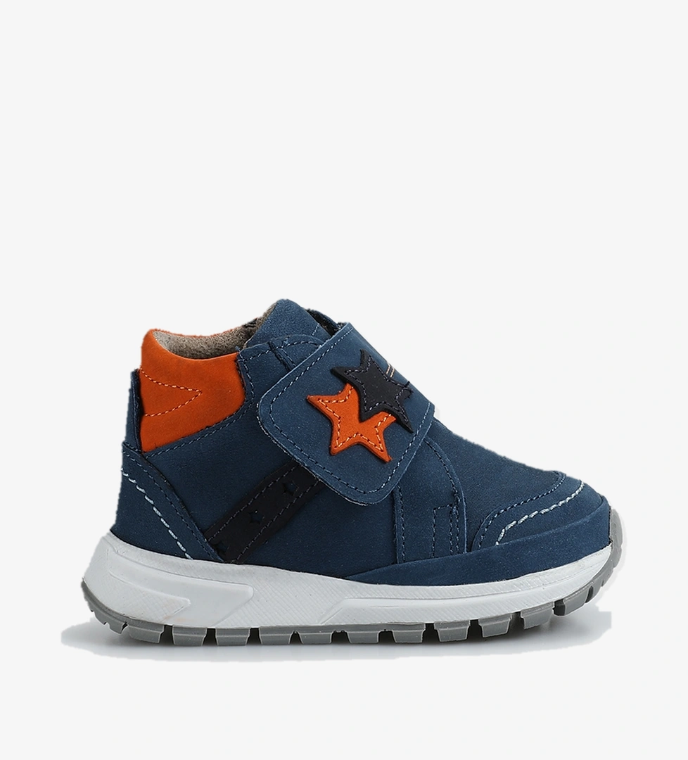 Mavi Deri Erkek Çocuk Bot - Görsel 1