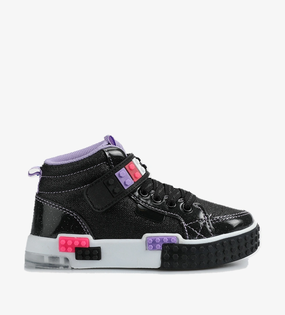 Siyah Kız Çocuk Sneaker - Görsel 1