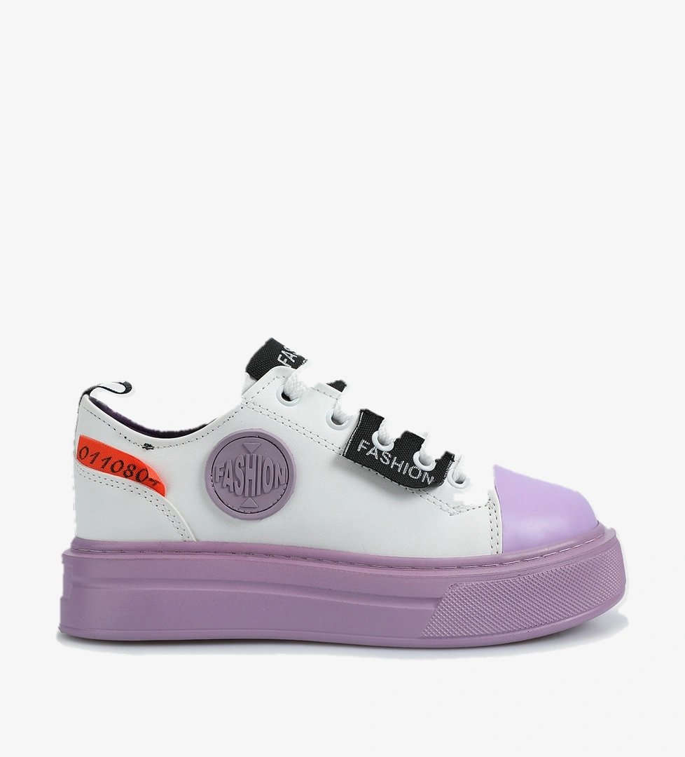 Lila Kız Çocuk Sneaker - Görsel 1