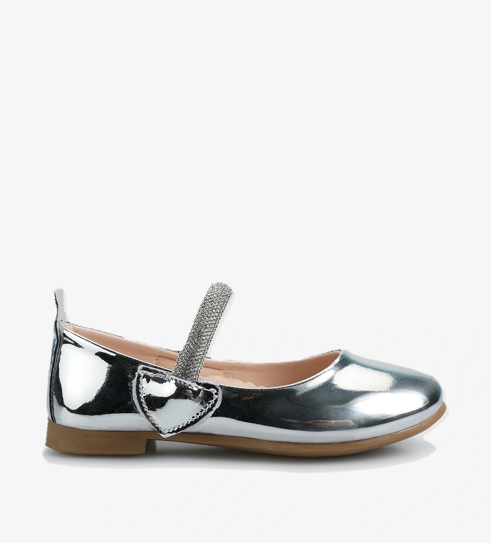 Gümüş Kız Çocuk Ayakkabı - Görsel 1