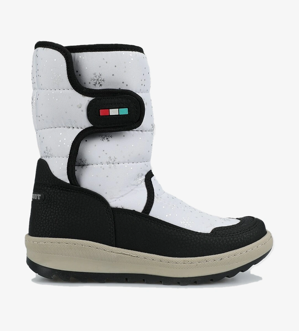 Beyaz-Siyah Kız Çocuk Kar Botu - Görsel 1