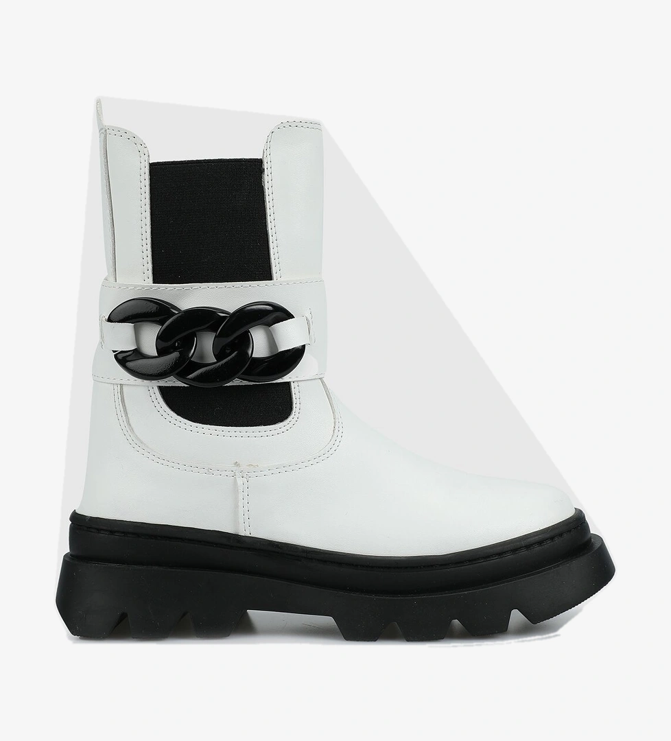 Beyaz-Siyah Kız Çocuk Bot - Görsel 1