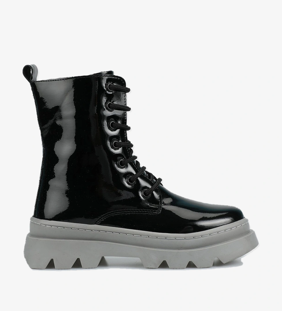 Siyah-Koyu Gri Kız Çocuk Bot - Görsel 1