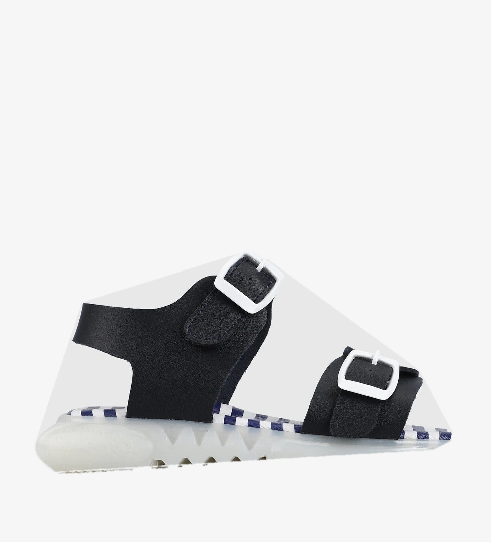 Lacivert Düz Sandalet - Görsel 1