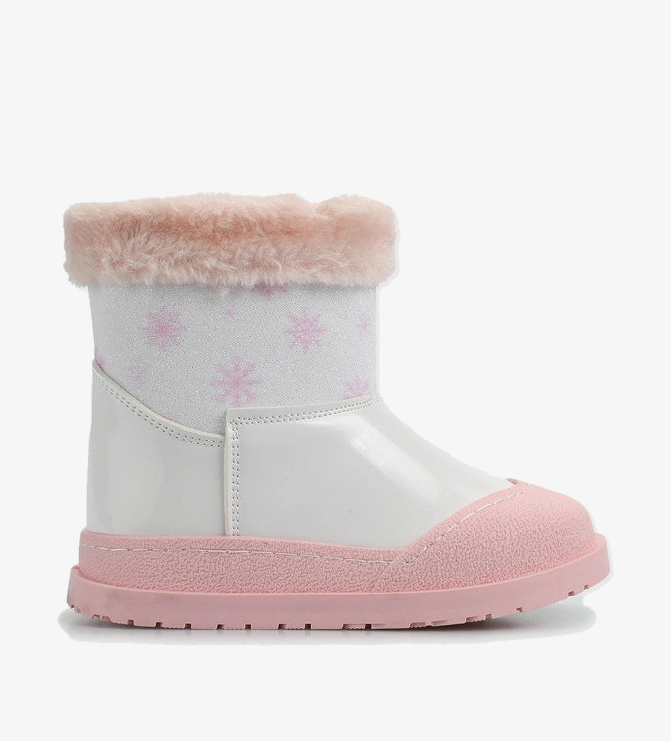 Beyaz-Pudra Kız Çocuk Bot - Görsel 1