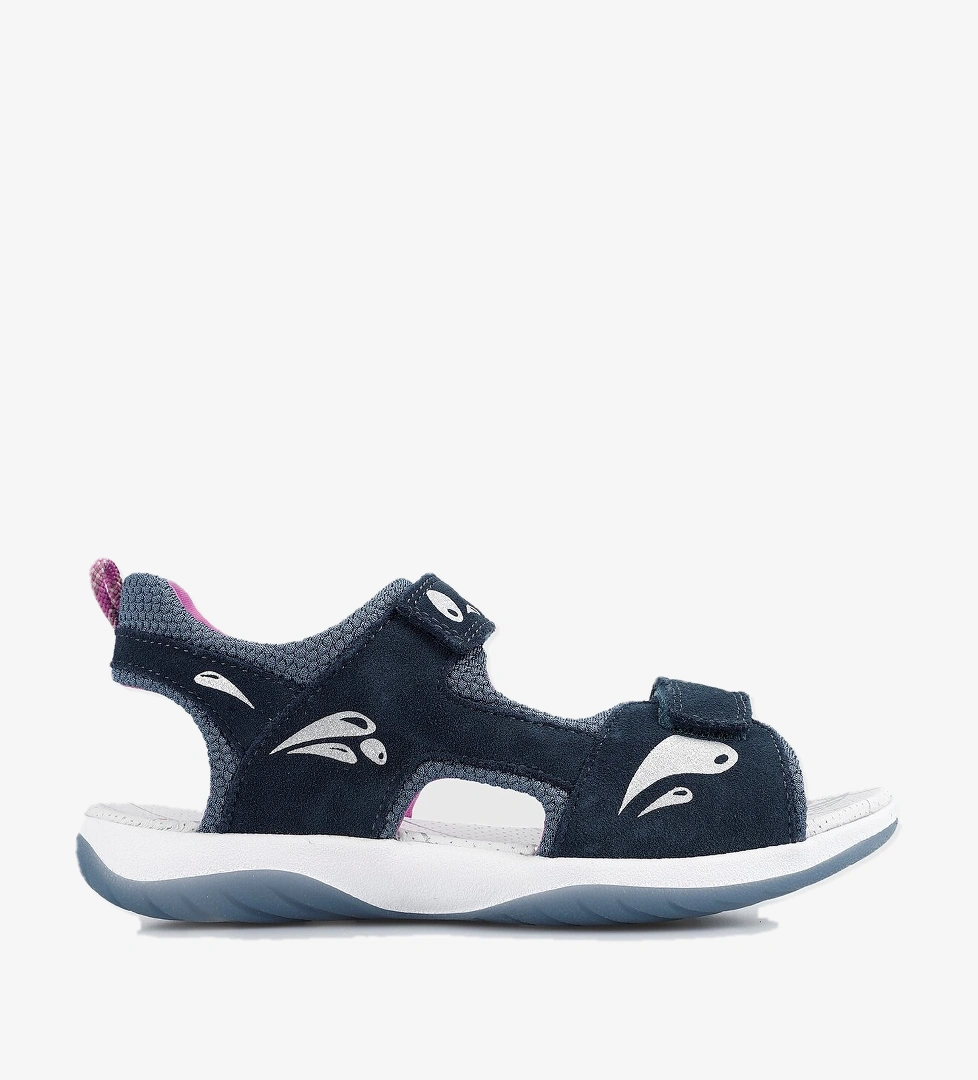 Mavi Erkek Çocuk Düz Sandalet - Görsel 1