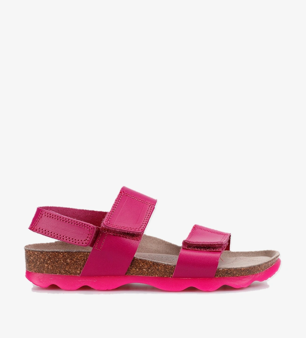 Pembe Kız Çocuk Düz Sandalet - Görsel 1