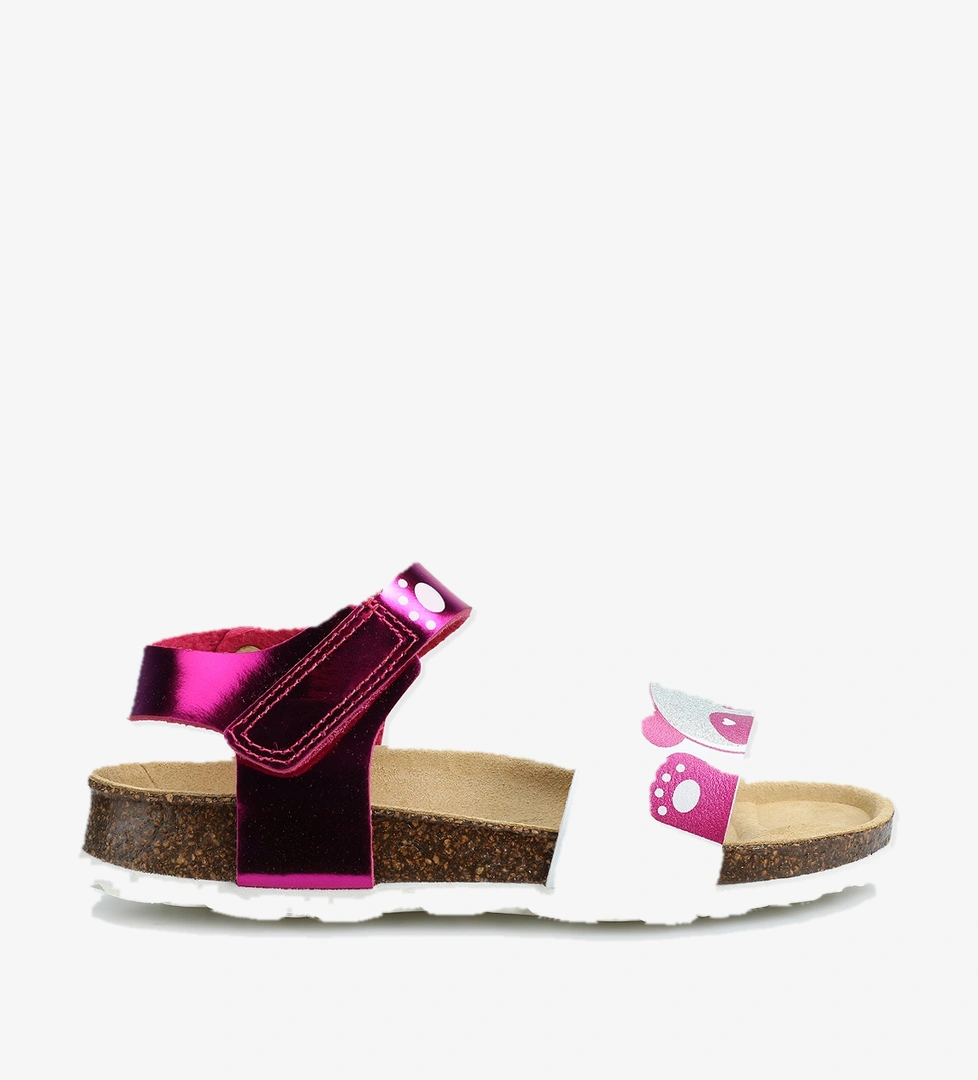 Pembe Kız Çocuk Düz Sandalet - Görsel 1