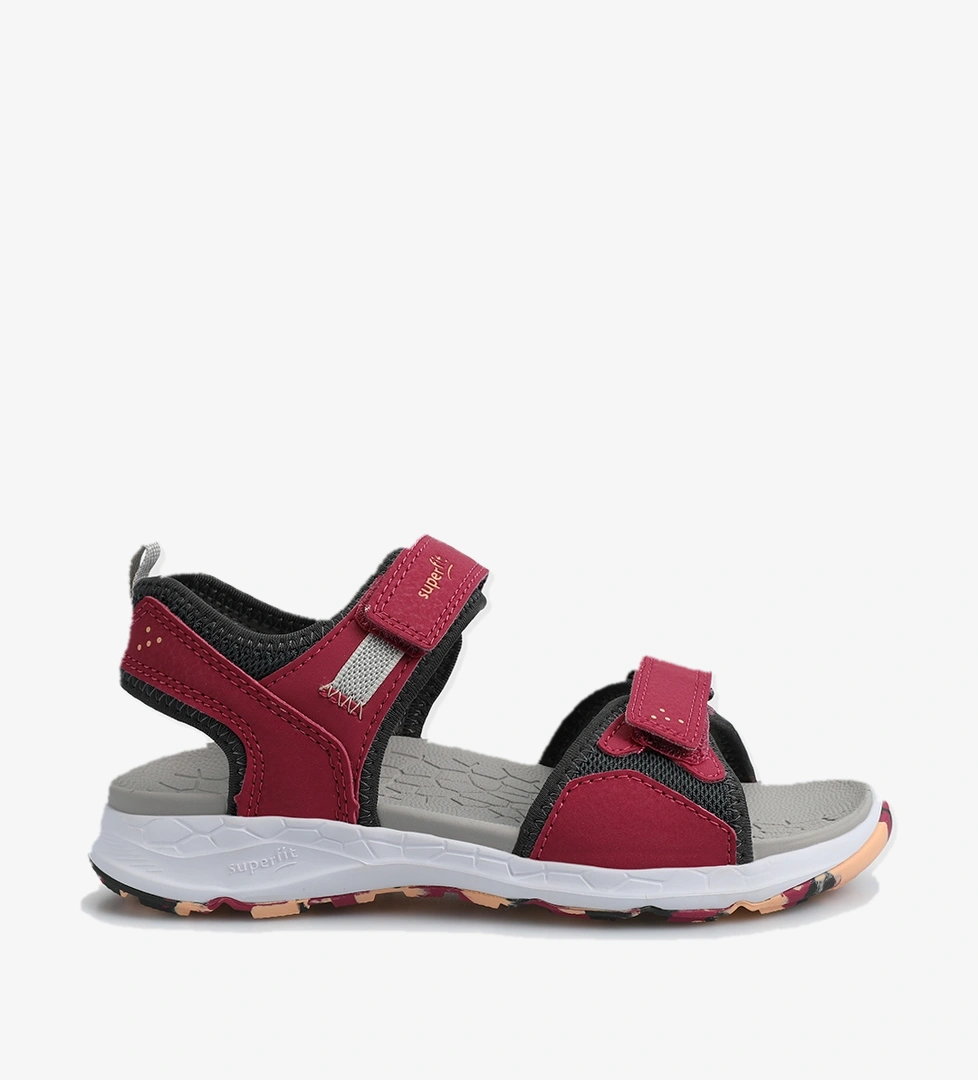 Kırmızı Kız Çocuk Düz Sandalet - Görsel 1