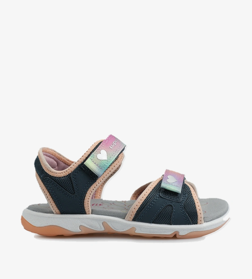 Mavi Kız Çocuk Düz Sandalet - Görsel 1