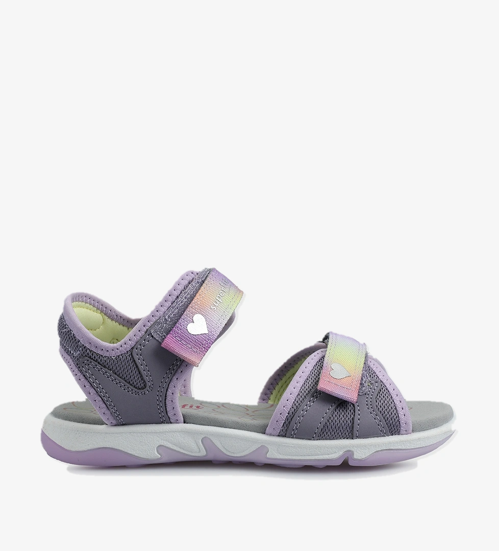 Lila Kız Çocuk Düz Sandalet - Görsel 1