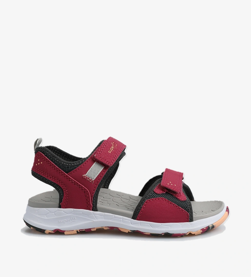 Kırmızı Kız Çocuk Düz Sandalet - Görsel 1