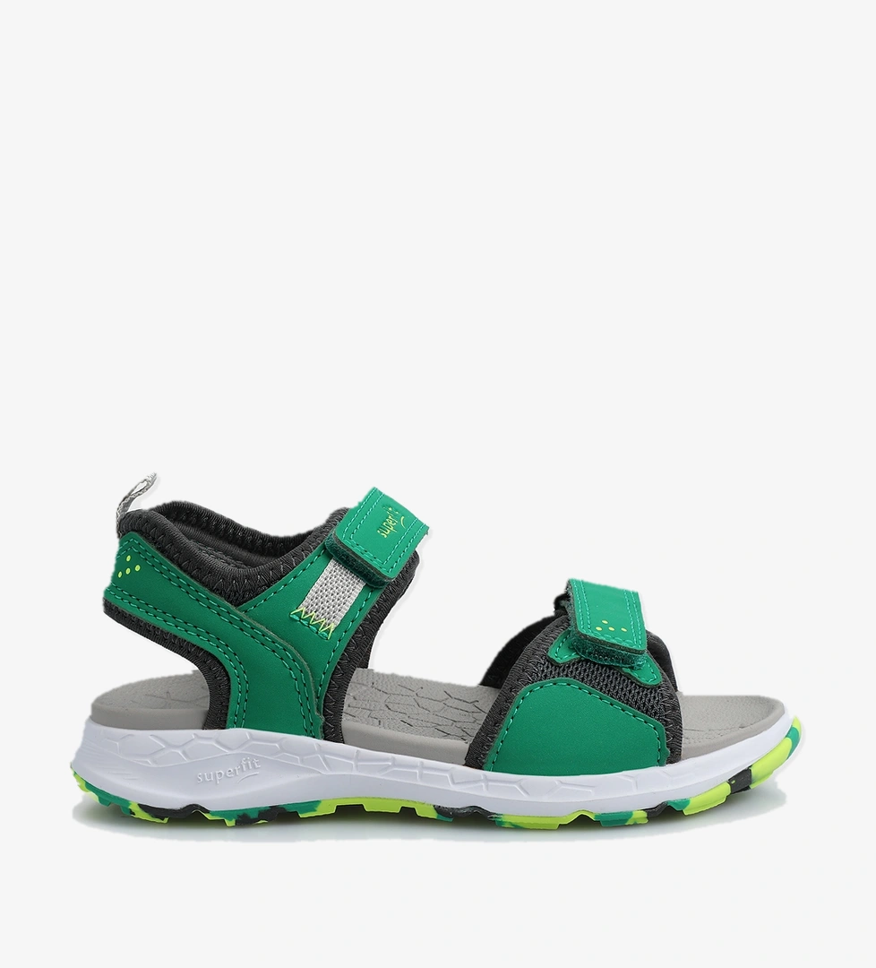 Yeşil Erkek Çocuk Düz Sandalet - Görsel 1