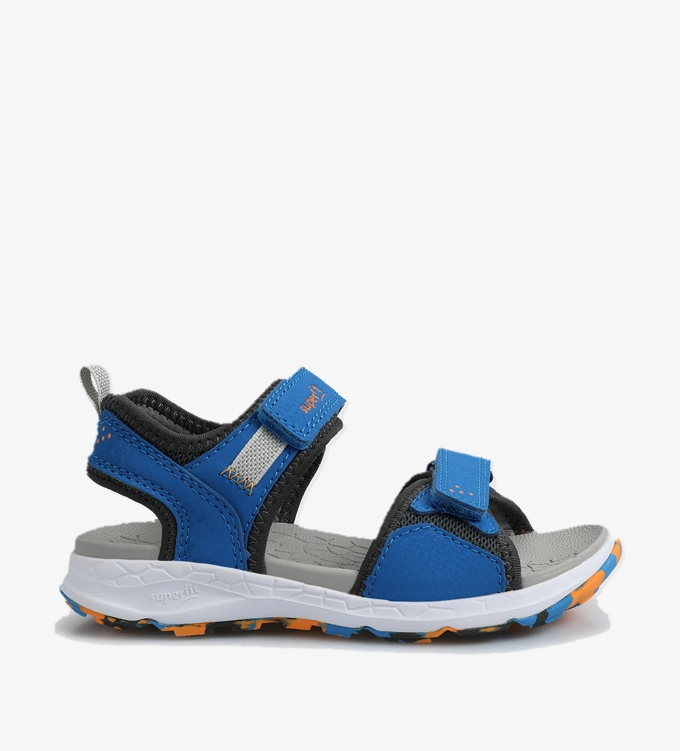 Mavi Erkek Çocuk Düz Sandalet - Görsel 1