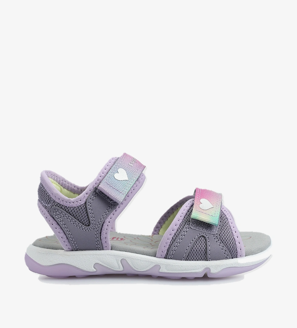 Lila Kız Çocuk Düz Sandalet - Görsel 1