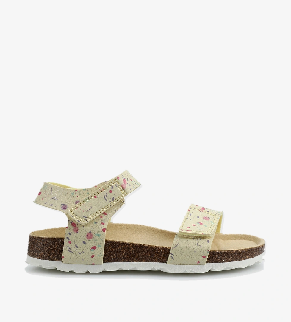 Sarı Kız Çocuk Düz Sandalet - Görsel 1