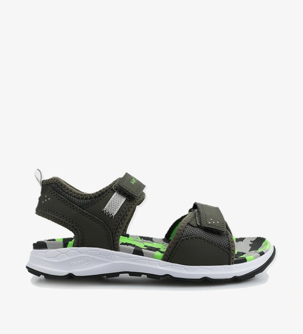 Yeşil Erkek Çocuk Düz Sandalet - Görsel 1