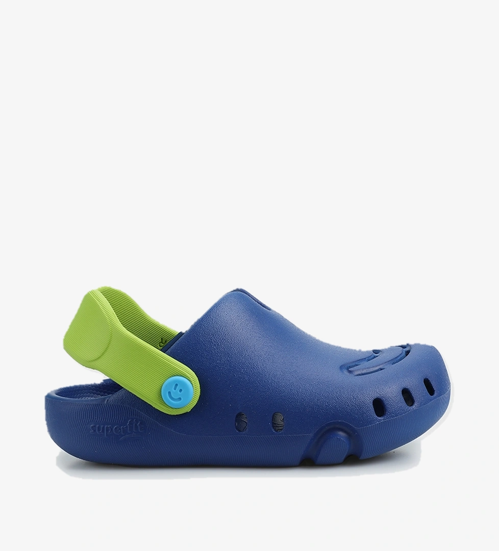 Mavi Erkek Çocuk Düz Sandalet - Görsel 1