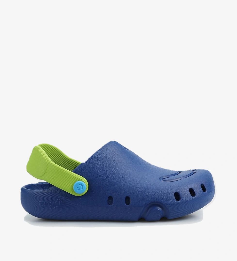 Mavi Erkek Çocuk Düz Sandalet - Görsel 1