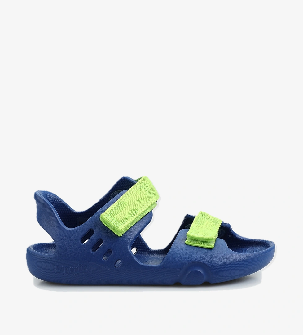 Mavi Erkek Çocuk Düz Sandalet - Görsel 1