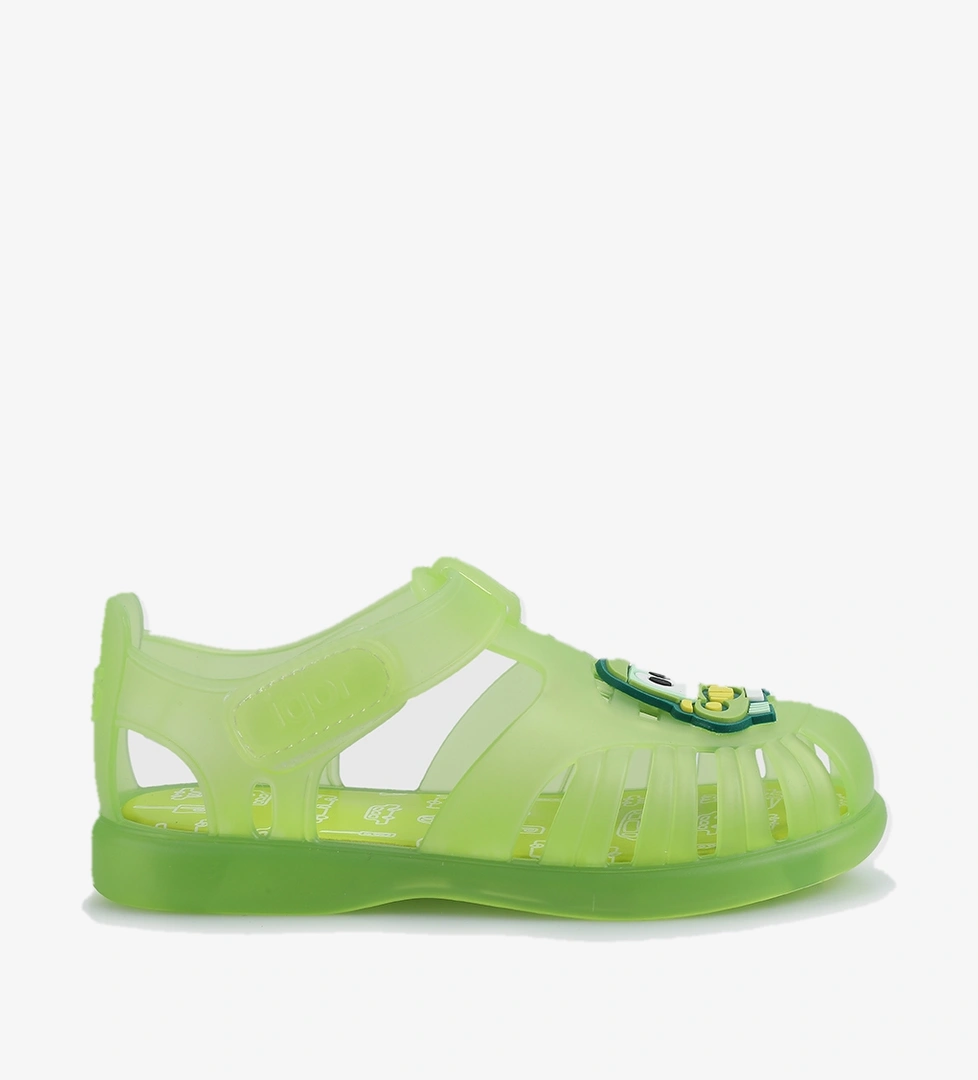 Yeşil Erkek Çocuk Düz Sandalet - Görsel 1