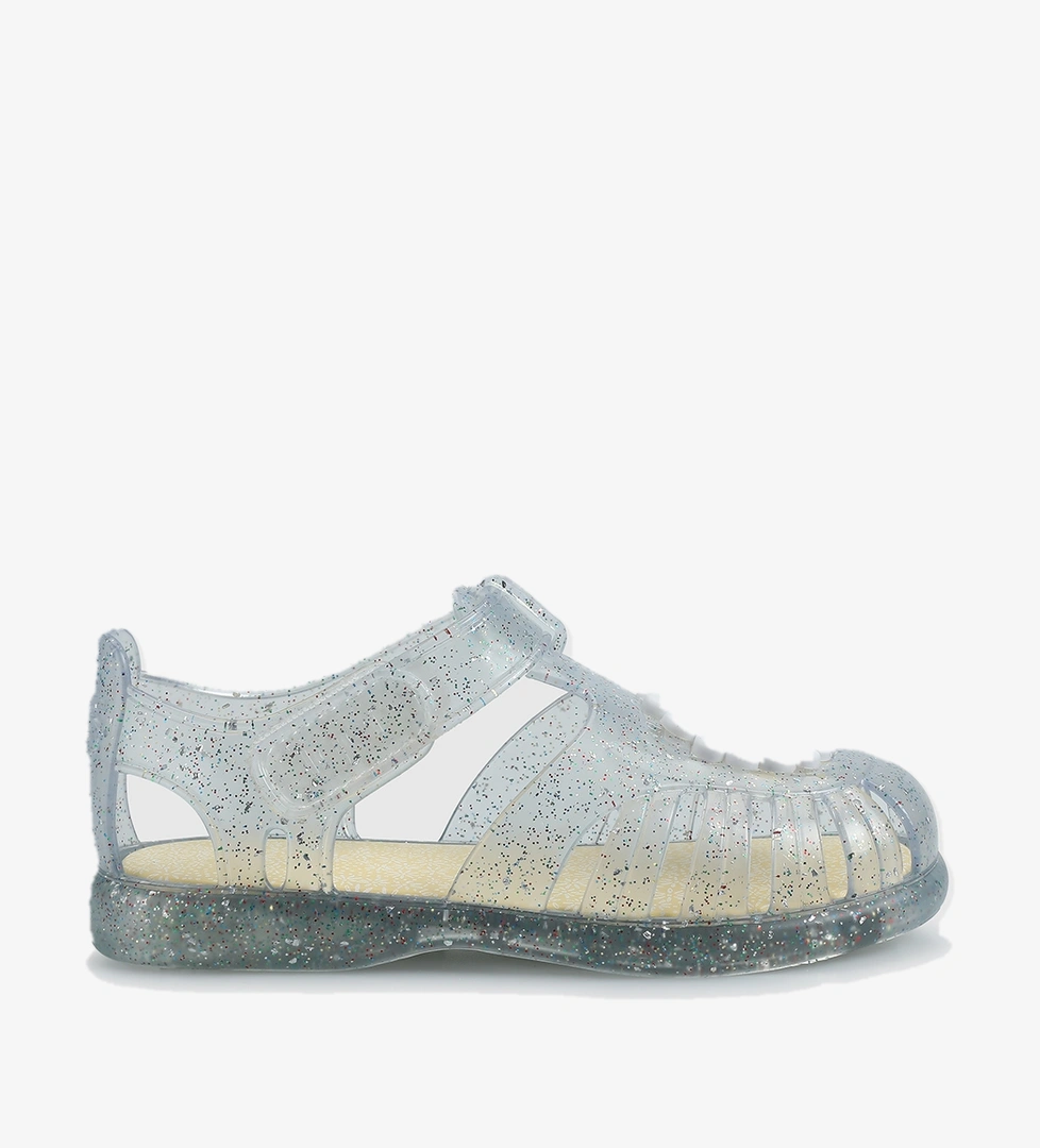 Beyaz Kız Çocuk Düz Sandalet - Görsel 1