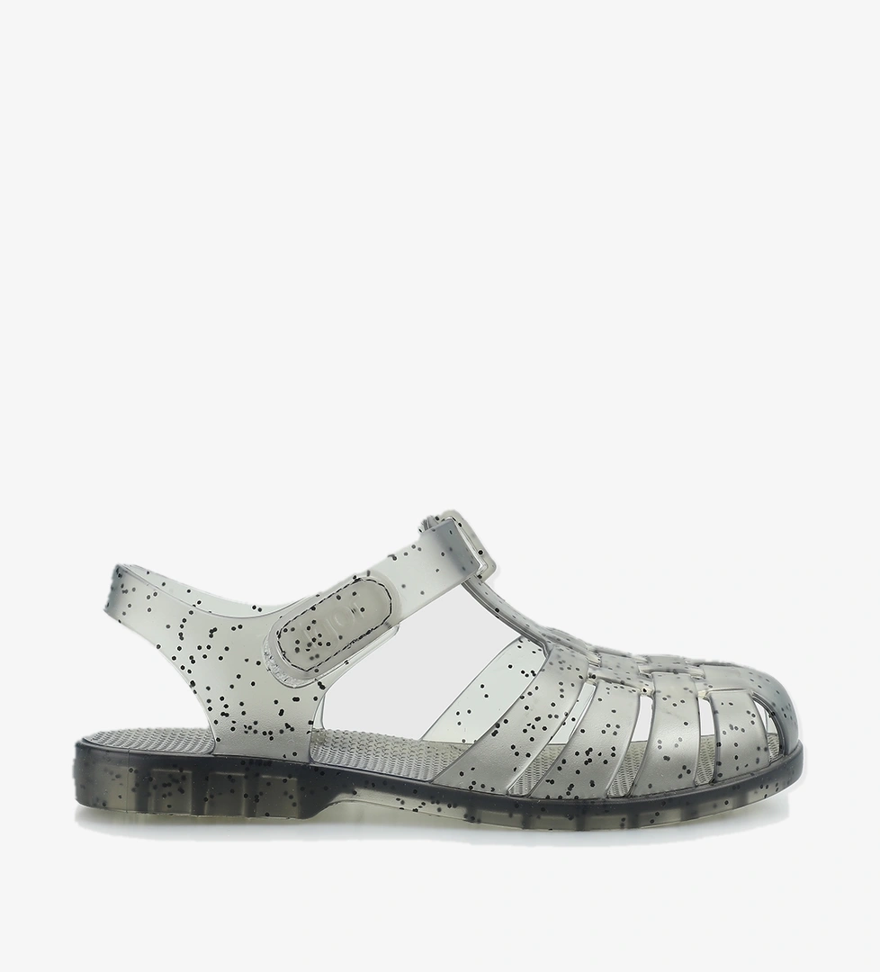 Gri Kız Çocuk Düz Sandalet - Görsel 1