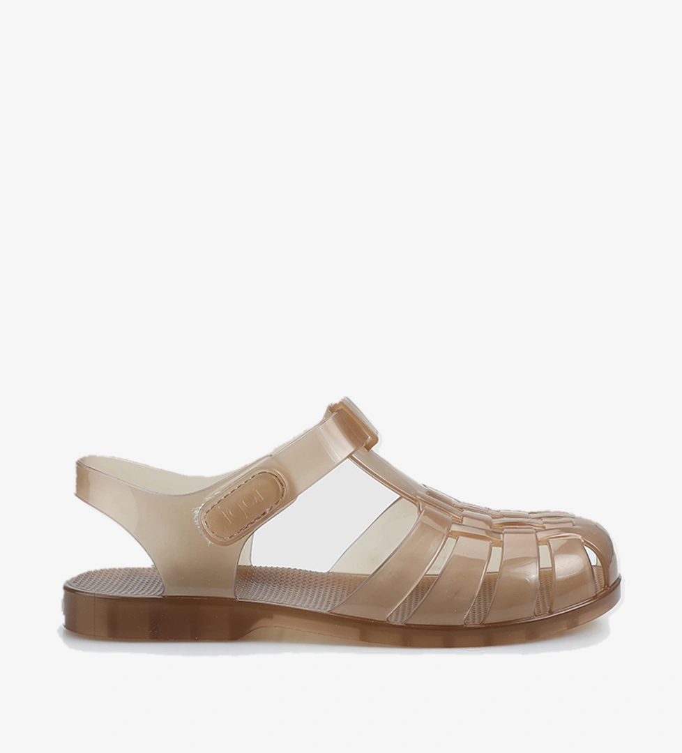 Kahve Düz Sandalet - Görsel 1