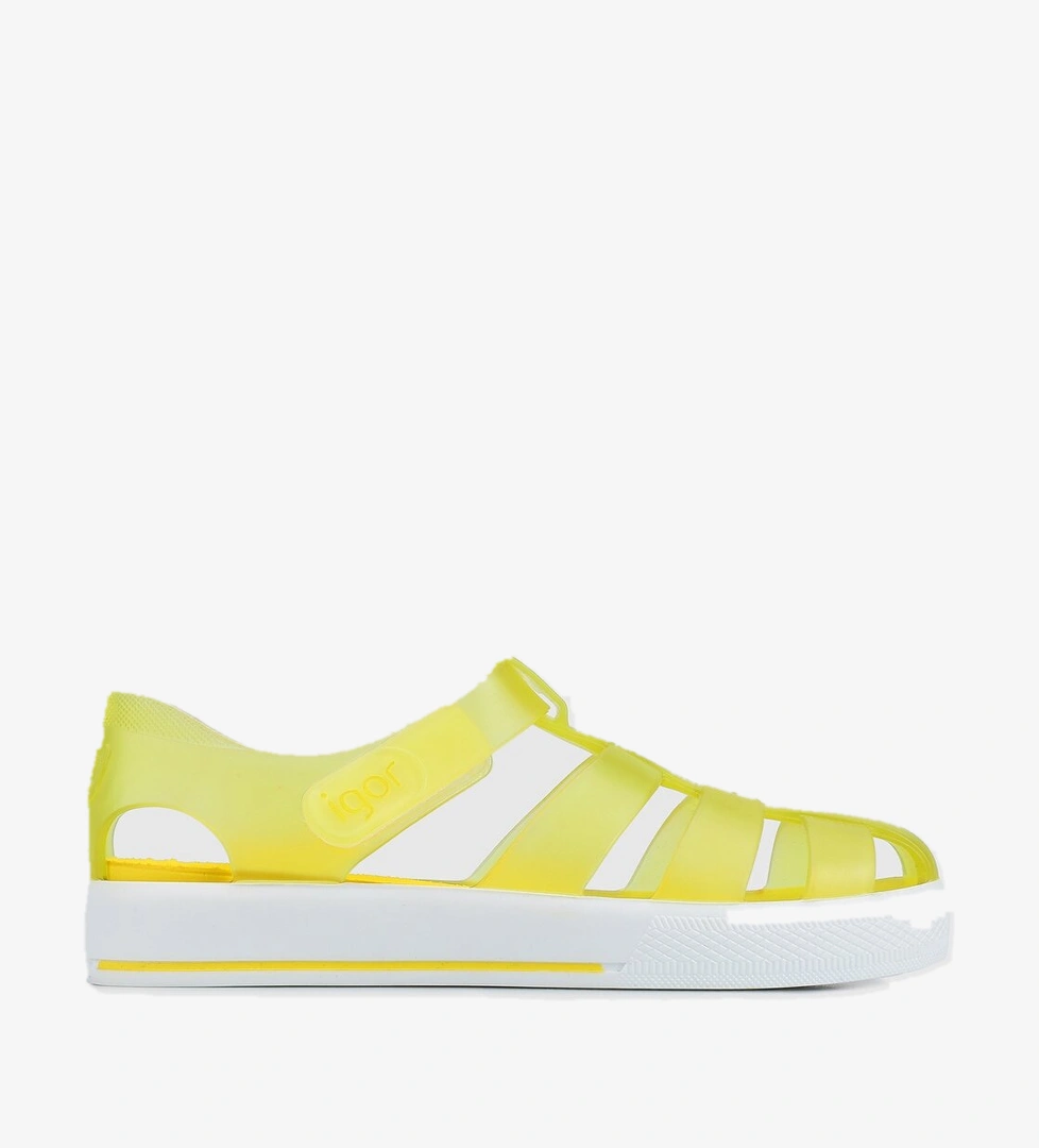 Sarı Düz Sandalet - Görsel 1