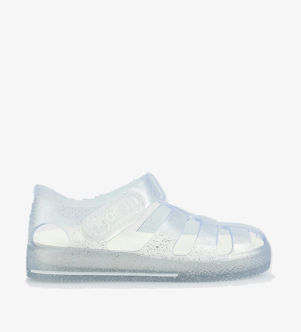 Beyaz Kız Çocuk Düz Sandalet - Görsel 1