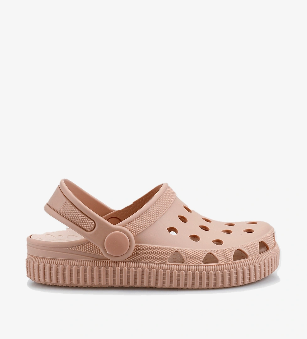 Pudra Kız Çocuk Düz Sandalet - Görsel 1