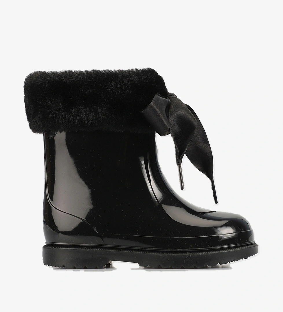 Siyah Kız Çocuk Yağmur Botu - Görsel 1