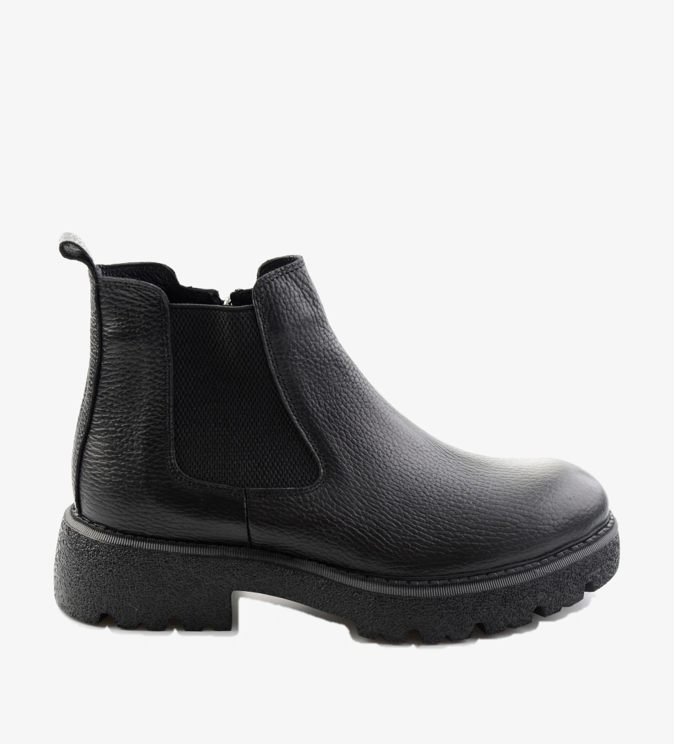 Siyah Floter Hakiki Deri Erkek Bot & Bootie E02698032640