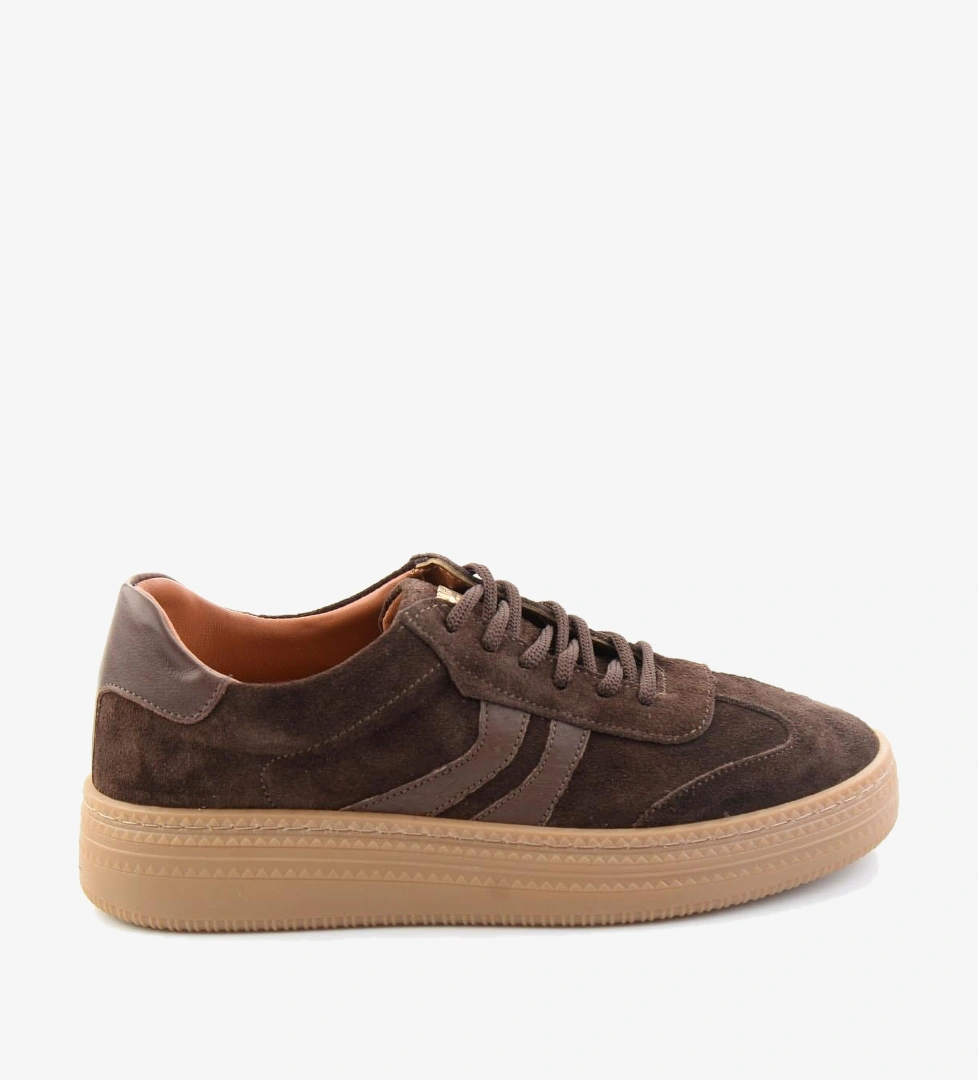 Kahve Süet Hakiki Deri Kadın Sneaker K01753222202