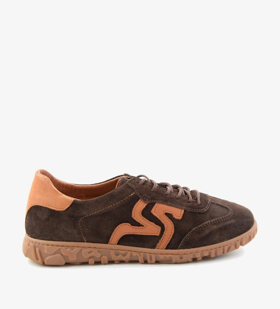 Kahve Süet Hakiki Deri Kadın Sneaker K01753005702